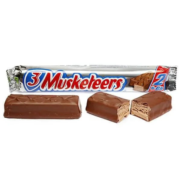 3 Musketeers King Size Candy Bars: 24-Piece Box 1 3 Musketeers King Size Candy Bars: 24-Piece Box