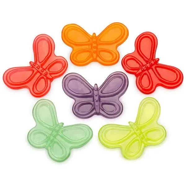 Albanese Gummy Butterflies Assortment: 5LB Bag 1 Albanese Gummy Butterflies Assortment: 5LB Bag