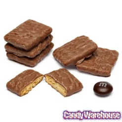 Albanese Milk Chocolate Covered Mini Graham Crackers Candy: 3LB Bag -Candy Shop albanese milk chocolate covered mini graham crackers candy 3lb bag candy warehouse 4