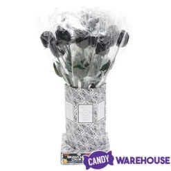 Albert's Foiled Milk Chocolate Roses - Black: 20-Piece Bouquet -Candy Shop albert s foiled milk chocolate roses black 20 piece bouquet candy warehouse 4