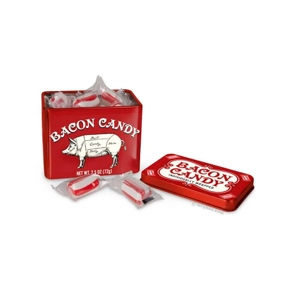 Archie McPhee Bacon Candy: 2.5-Ounce Tin 1 Archie McPhee Bacon Candy: 2.5-Ounce Tin