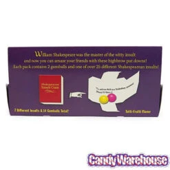 Archie McPhee Shakespearean Insult Gum Packs: 7-Piece Set -Candy Shop archie mcphee shakespearean insult gum packs 7 piece set candy warehouse 3 745b93ef eba0 46ab b5dd a5c5a54aae8a