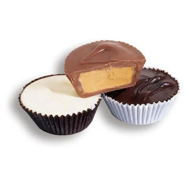 Asher's Giant Chocolate Peanut Butter Cups - Dark: 24-Piece Box 1 Asher's Giant Chocolate Peanut Butter Cups - Dark: 24-Piece Box