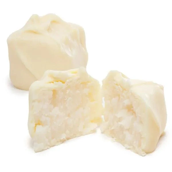 Asher's White Chocolate Coconut Bon Bons: 6LB Box 1 Asher's White Chocolate Coconut Bon Bons: 6LB Box