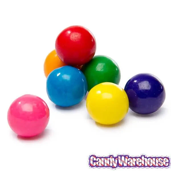 Assorted Colors 1-Inch Gumballs: 2LB Bag 4 Assorted Colors 1-Inch Gumballs: 2LB Bag - Image 4