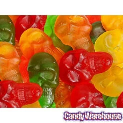 Assorted Colors Gummy Skulls: 5LB Bag -Candy Shop assorted colors gummy skulls 5lb bag candy warehouse 3