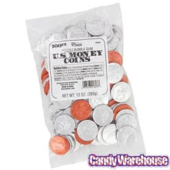 Bee International Silver And Copper Foiled Bubble Gum Coins: 100-Piece Bag -Candy Shop bee international silver and copper foiled bubble gum coins 100 piece bag candy warehouse 3 802dc8ae 3992 4fb4 a4e9 e8070936e7a5