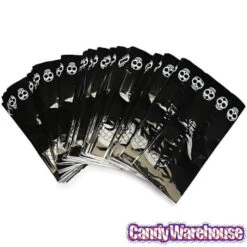 Black Cello Candy Bags With Day Of The Dead Skulls: 100-Piece Box -Candy Shop black cello candy bags with day of the dead skulls 100 piece box candy warehouse 3