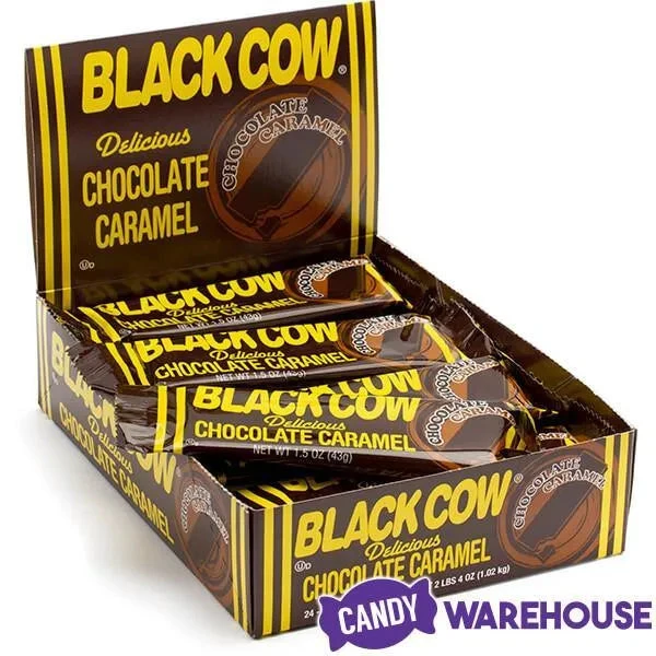 Black Cow Chocolate Caramel Candy Bars: 24-Piece Box 2 Black Cow Chocolate Caramel Candy Bars: 24-Piece Box - Image 2