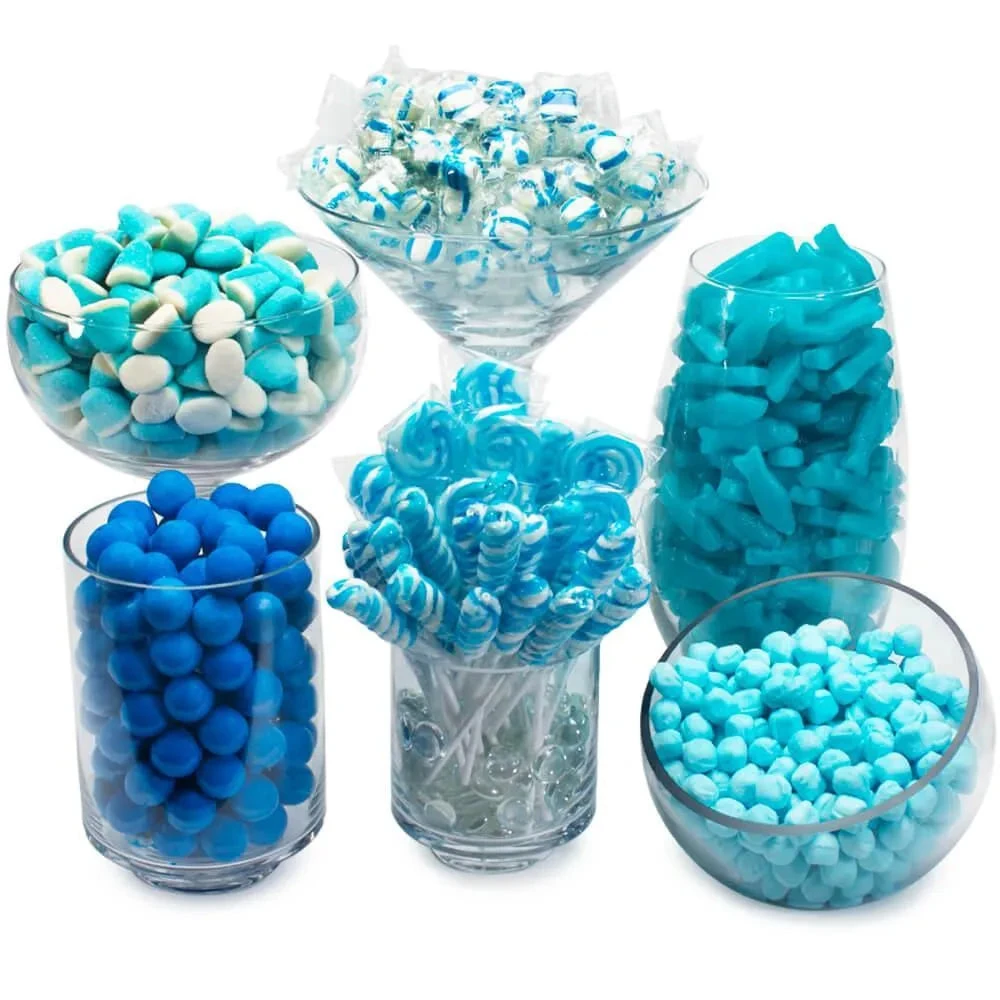 Blue Candy Bar Table Assortment 1 Blue Candy Bar Table Assortment