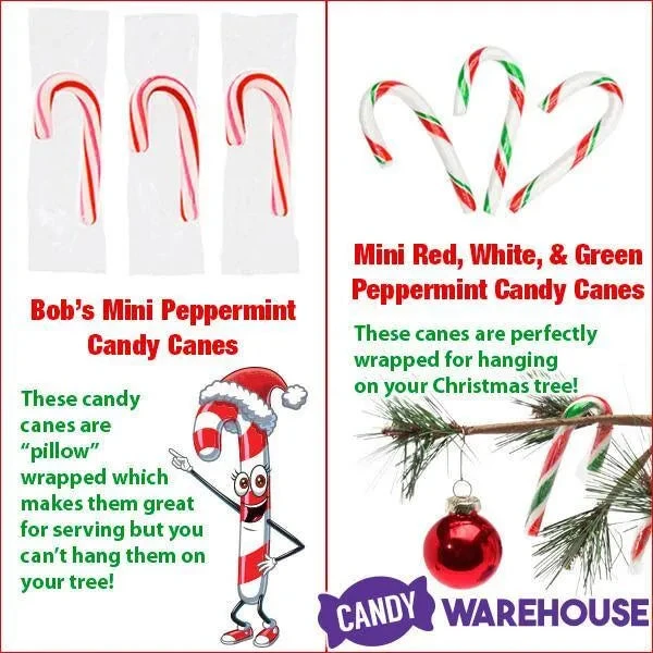 Bobs Sweet Stripes Mini Peppermint Candy Canes - Bulk: 1040-Piece Case 3 Bobs Sweet Stripes Mini Peppermint Candy Canes - Bulk: 1040-Piece Case - Image 3