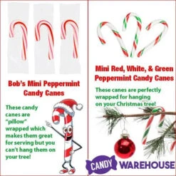 Brach's Peppermint Mini Candy Canes: 500-Piece Tub -Candy Shop brach s peppermint mini candy canes 500 piece tub candy warehouse 4