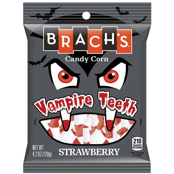 Brach's Vampire Teeth Strawberry Candy Corn: 3LB Box 1 Brach's Vampire Teeth Strawberry Candy Corn: 3LB Box