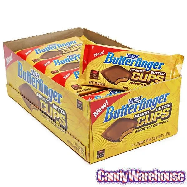 Butterfinger Peanut Butter Cups Candy Packs: 24-Piece Box 4 Butterfinger Peanut Butter Cups Candy Packs: 24-Piece Box - Image 4