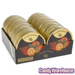 Cavendish & Harvey Hard Candy Drops Tins - Orange: 12-Piece Box -Candy Shop cavendish and harvey hard candy drops tins orange 12 piece box candy warehouse 3