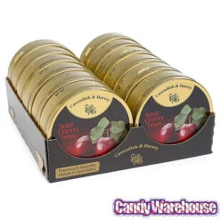 Cavendish & Harvey Hard Candy Drops Tins - Sour Cherry: 12-Piece Box -Candy Shop cavendish and harvey hard candy drops tins sour cherry 12 piece box candy warehouse 3