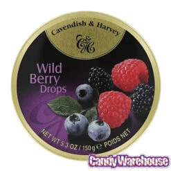 Cavendish & Harvey Hard Candy Drops Tins - Wild Berry: 12-Piece Box 5 Cavendish & Harvey Hard Candy Drops Tins - Wild Berry: 12-Piece Box -Candy Shop cavendish and harvey hard candy drops tins wild berry 12 piece box candy warehouse 3