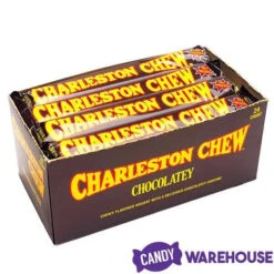 Charleston Chew Candy Bars - Chocolate: 24-Piece Box -Candy Shop charleston chew candy bars chocolate 24 piece box candy warehouse 4