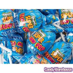 Charms Super Blow Pops - Blue Razz: 72-Piece Set -Candy Shop charms super blow pops blue razz 72 piece set candy warehouse 3