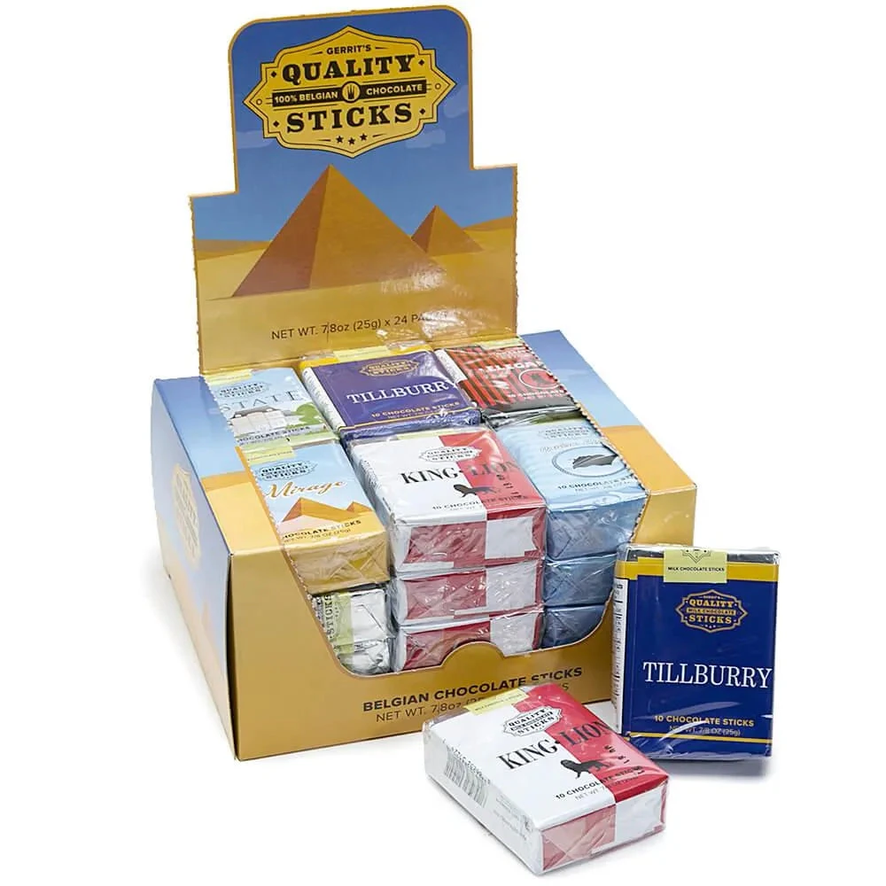 Chocolate Candy Cigarettes Packs: 24-Piece Display 1 Chocolate Candy Cigarettes Packs: 24-Piece Display
