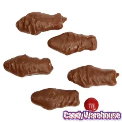 Chocolate Covered Red Gummy Fish: 5LB Bag -Candy Shop chocolate covered red gummy fish 5lb bag candy warehouse 4