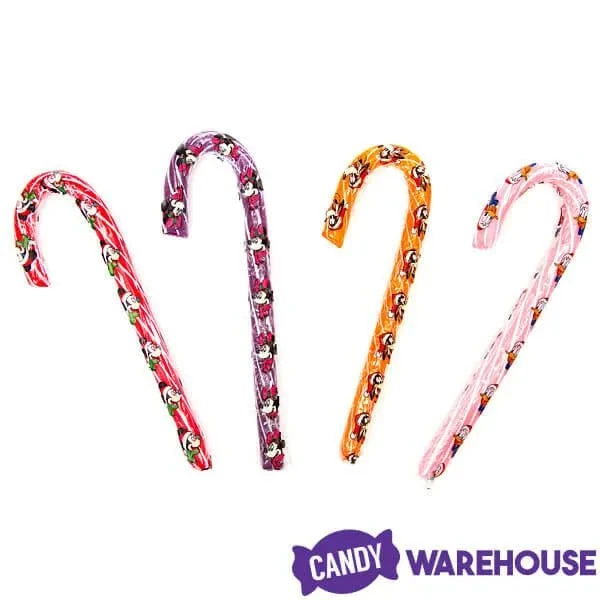 Classic Disney Mickey Mouse And Friends Candy Canes: 12-Piece Box 2 Classic Disney Mickey Mouse And Friends Candy Canes: 12-Piece Box - Image 2