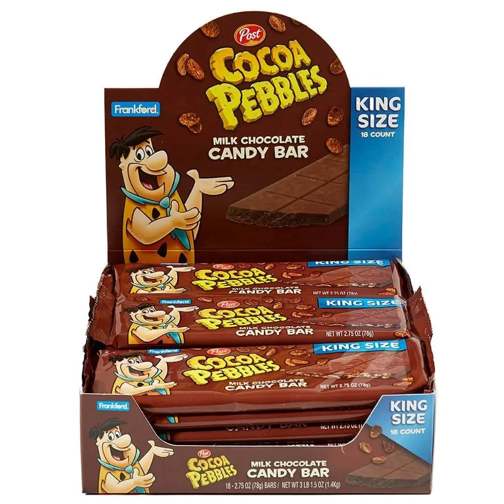 Cocoa Pebbles King Size Candy Bar: 18-Piece Box 1 Cocoa Pebbles King Size Candy Bar: 18-Piece Box