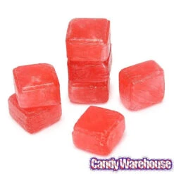 Cubes Hard Candy - Wild Cherry: 3LB Bag -Candy Shop cubes hard candy wild cherry 3lb bag candy warehouse 3