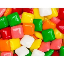 Dubble Bubble Chiclets Chewing Gum Tabs - Assorted Colors: 1.5LB Jar