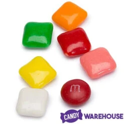 Dubble Bubble Chiclets Chewing Gum Tabs - Assorted Colors: 1.5LB Jar -Candy Shop dubble bubble chiclets chewing gum tabs assorted colors 1 5lb jar candy warehouse 6