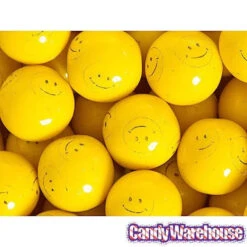 Dubble Bubble Smiley Face 1-Inch Gumballs: 850-Piece Case -Candy Shop dubble bubble smiley face 1 inch gumballs 850 piece case candy warehouse 4