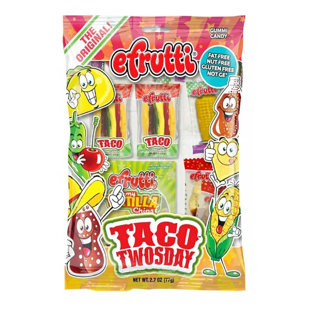 Efrutti Gummi Taco Twosday Bags: 12-Piece Box 1 Efrutti Gummi Taco Twosday Bags: 12-Piece Box