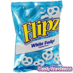 Flipz White Fudge Mini Pretzels: 7.5-Ounce Bag -Candy Shop flipz white fudge mini pretzels 7 5 ounce bag candy warehouse 4