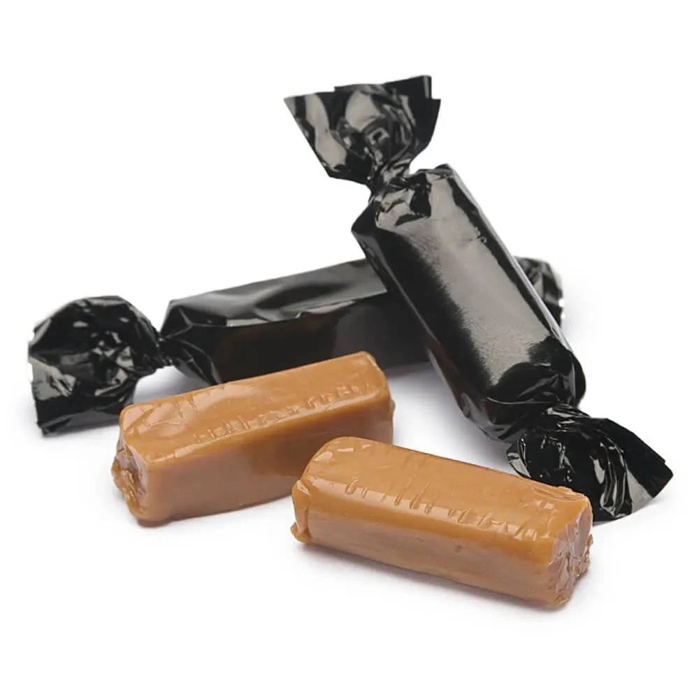 Foiled Caramel Candy - Black: 180-Piece Bag 1 Foiled Caramel Candy - Black: 180-Piece Bag