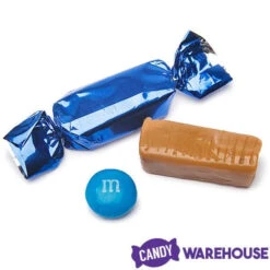 Foiled Caramel Candy - Navy Blue: 180-Piece Bag 7 Foiled Caramel Candy - Navy Blue: 180-Piece Bag -Candy Shop foiled caramel candy navy blue 180 piece bag candy warehouse 3