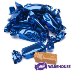 Foiled Caramel Candy - Navy Blue: 180-Piece Bag 9 Foiled Caramel Candy - Navy Blue: 180-Piece Bag -Candy Shop foiled caramel candy navy blue 180 piece bag candy warehouse 5