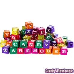 Foiled Chocolate And Hazelnut ABC Blocks Candy: 145-Piece Tub 7 Foiled Chocolate And Hazelnut ABC Blocks Candy: 145-Piece Tub -Candy Shop foiled chocolate and hazelnut abc blocks candy 145 piece tub candy warehouse 4