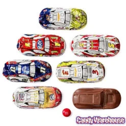 Foiled Milk Chocolate Race Cars: 36-Piece Display -Candy Shop foiled milk chocolate race cars 36 piece display candy warehouse 3