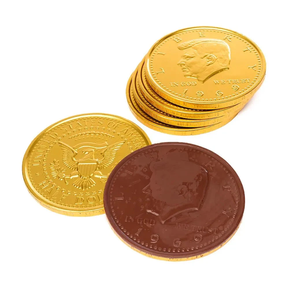 Fort Knox Gold Foiled Milk Chocolate 5-Inch Medallions: 12-Piece Box 1 Fort Knox Gold Foiled Milk Chocolate 5-Inch Medallions: 12-Piece Box