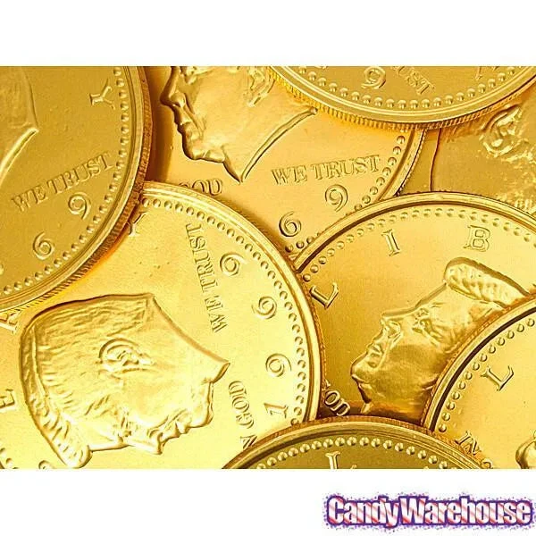 Fort Knox Gold Foiled Milk Chocolate 5-Inch Medallions: 12-Piece Box 3 Fort Knox Gold Foiled Milk Chocolate 5-Inch Medallions: 12-Piece Box - Image 3