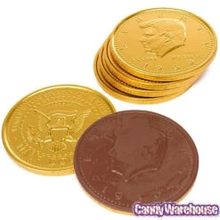 Fort Knox Gold Foiled Milk Chocolate 5-Inch Medallions: 12-Piece Box 11 Fort Knox Gold Foiled Milk Chocolate 5-Inch Medallions: 12-Piece Box -Candy Shop fort knox gold foiled milk chocolate 5 inch medallions 12 piece box candy warehouse 6