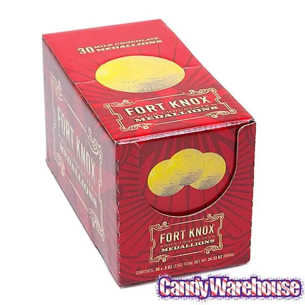 Fort Knox Gold Foiled Milk Chocolate US Dollar Medallions: 30-Piece Box 9 Fort Knox Gold Foiled Milk Chocolate US Dollar Medallions: 30-Piece Box - Image 9