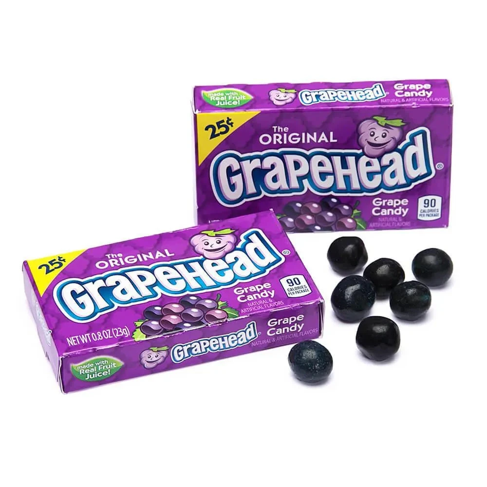 Grapehead Candy Mini Packs: 24-Piece Box 1 Grapehead Candy Mini Packs: 24-Piece Box