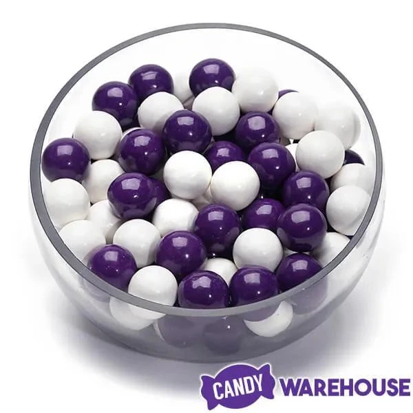 Gumballs Color Combo - Purple And White: 4LB Box 2 Gumballs Color Combo - Purple And White: 4LB Box - Image 2
