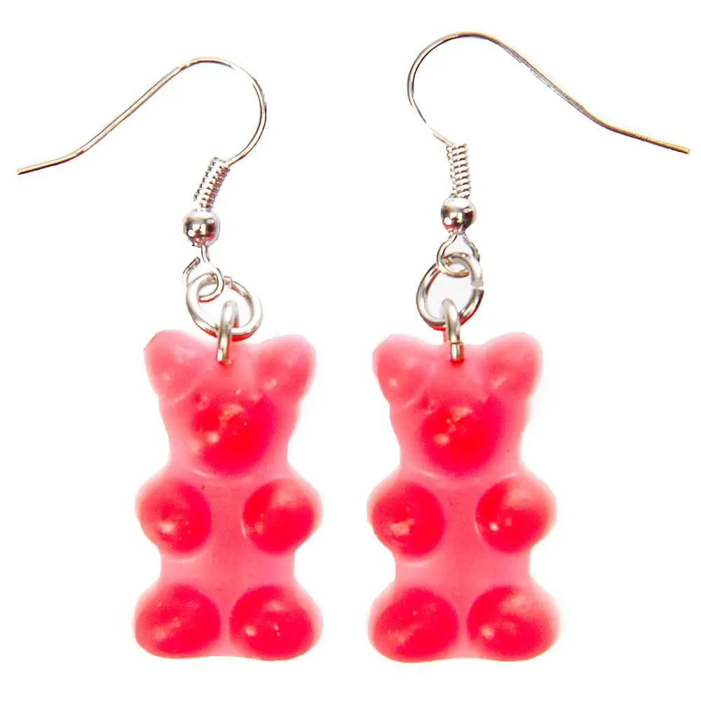 Gummy Bear Earrings - Red 1 Gummy Bear Earrings - Red