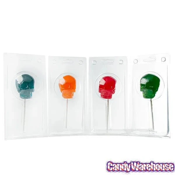 Gummy Skulls On A Stick Assortment: 4-Piece Box 9 Gummy Skulls On A Stick Assortment: 4-Piece Box - Image 9