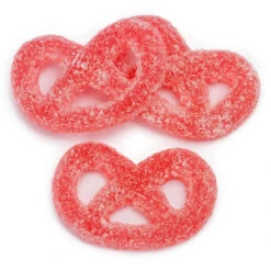 Gustaf's Red Raspberry Jelly Pretzels Candy: 1KG Bag