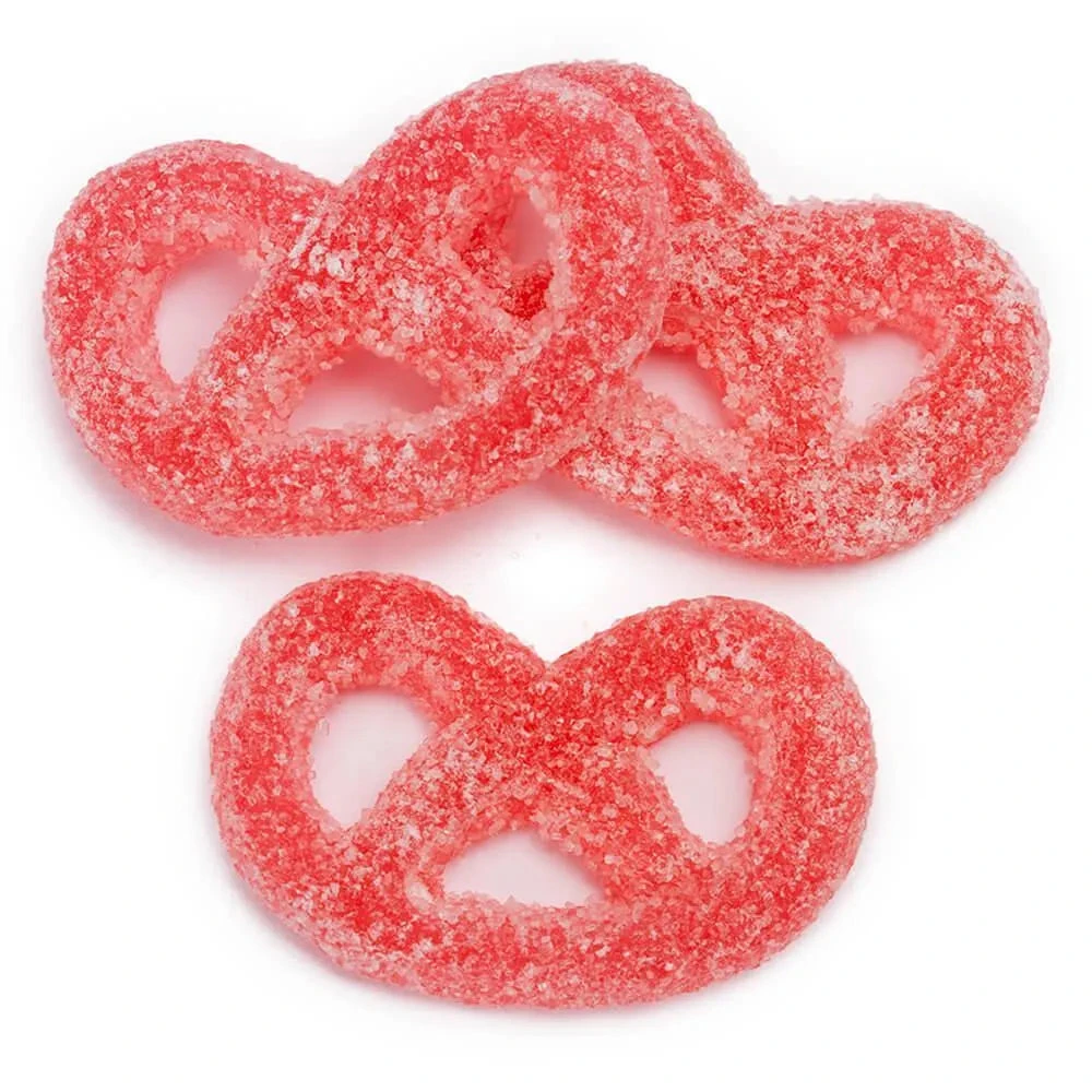 Gustaf's Red Raspberry Jelly Pretzels Candy: 1KG Bag 1 Gustaf's Red Raspberry Jelly Pretzels Candy: 1KG Bag