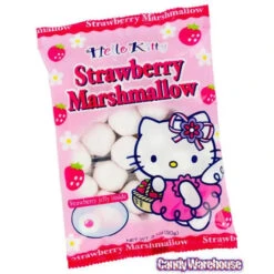Hello Kitty Strawberry Marshmallow Candy: 25-Piece Bag -Candy Shop hello kitty strawberry marshmallow candy 25 piece bag candy warehouse 3