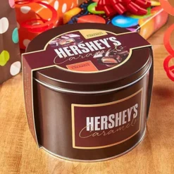 Hershey's Caramels - Milk And Dark Chocolate Caramel Candy: 2.5LB Gift Tin 8 Hershey's Caramels - Milk And Dark Chocolate Caramel Candy: 2.5LB Gift Tin -Candy Shop hershey s caramels milk and dark chocolate caramel candy 2 5lb gift tin candy warehouse 4